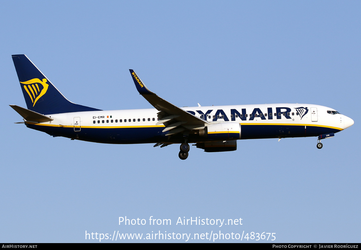 Aircraft Photo of EI-EMR | Boeing 737-8AS | Ryanair | AirHistory.net #483675