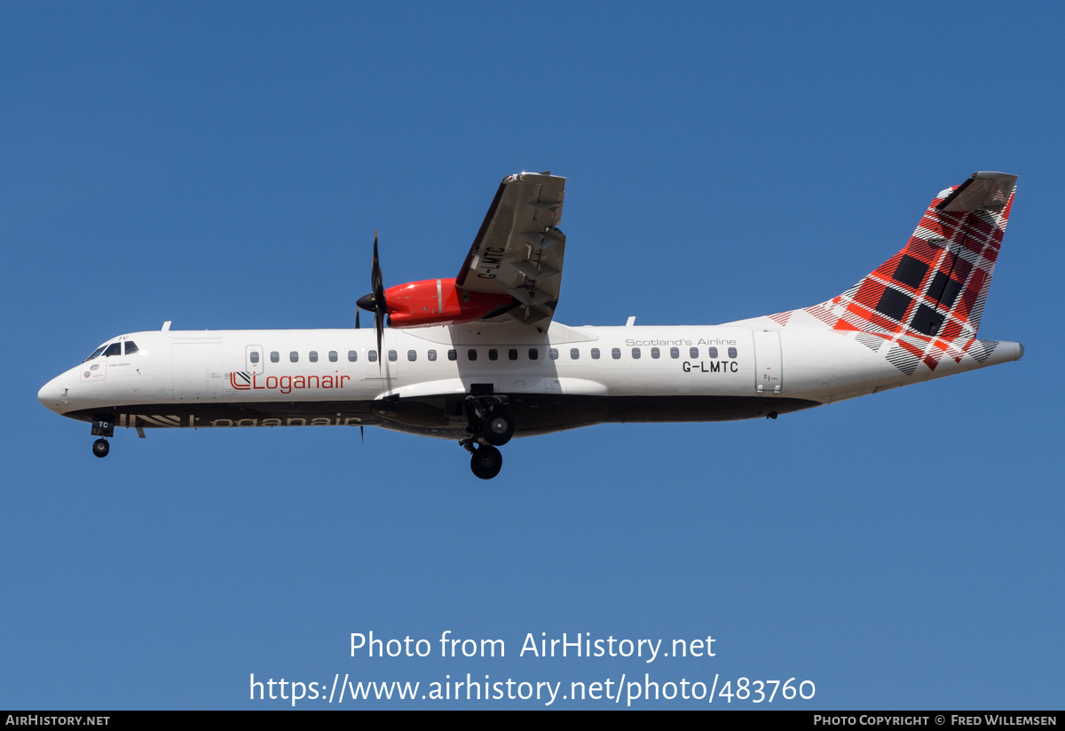 Aircraft Photo of G-LMTC | ATR ATR-72-600 (ATR-72-212A) | Loganair | AirHistory.net #483760