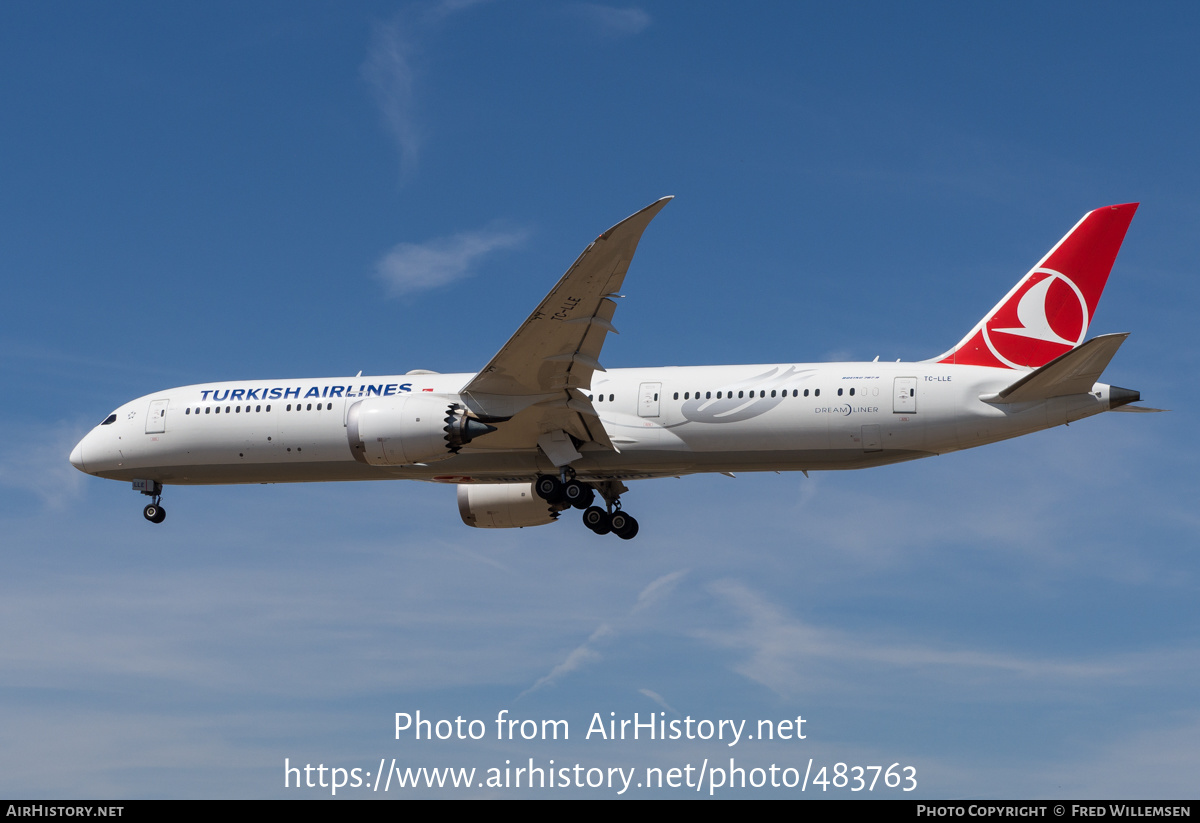 Aircraft Photo of TC-LLE | Boeing 787-9 Dreamliner | Turkish Airlines | AirHistory.net #483763