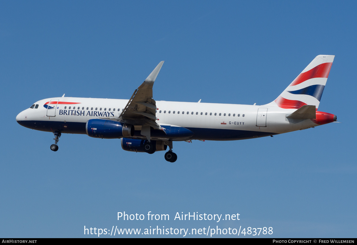 Aircraft Photo of G-EUYY | Airbus A320-232 | British Airways | AirHistory.net #483788