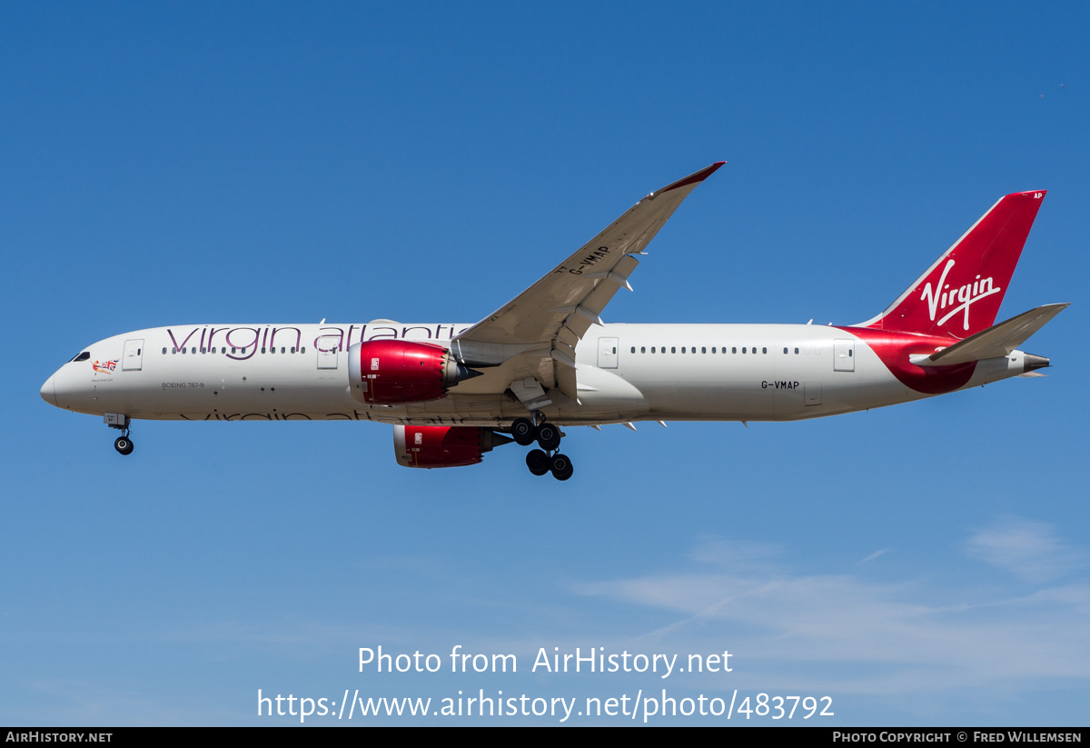 Aircraft Photo of G-VMAP | Boeing 787-9 Dreamliner | Virgin Atlantic Airways | AirHistory.net #483792