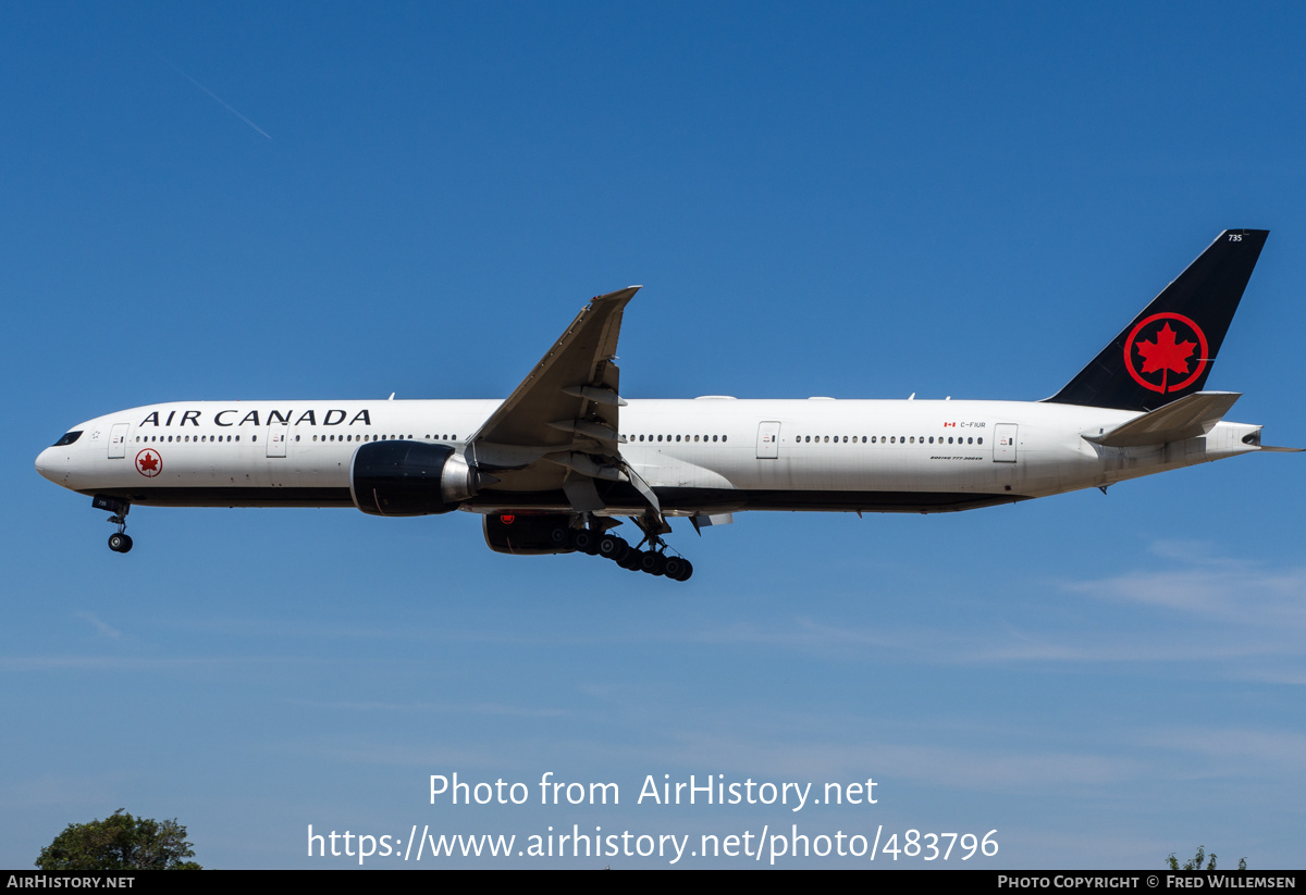 Aircraft Photo of C-FIUR | Boeing 777-333/ER | Air Canada | AirHistory.net #483796