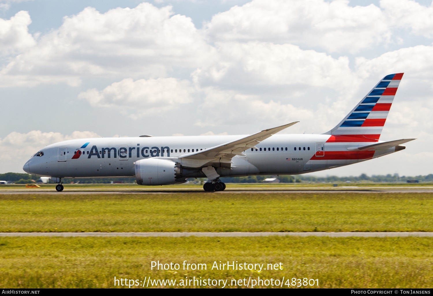 Aircraft Photo of N804AN | Boeing 787-8 Dreamliner | American Airlines | AirHistory.net #483801