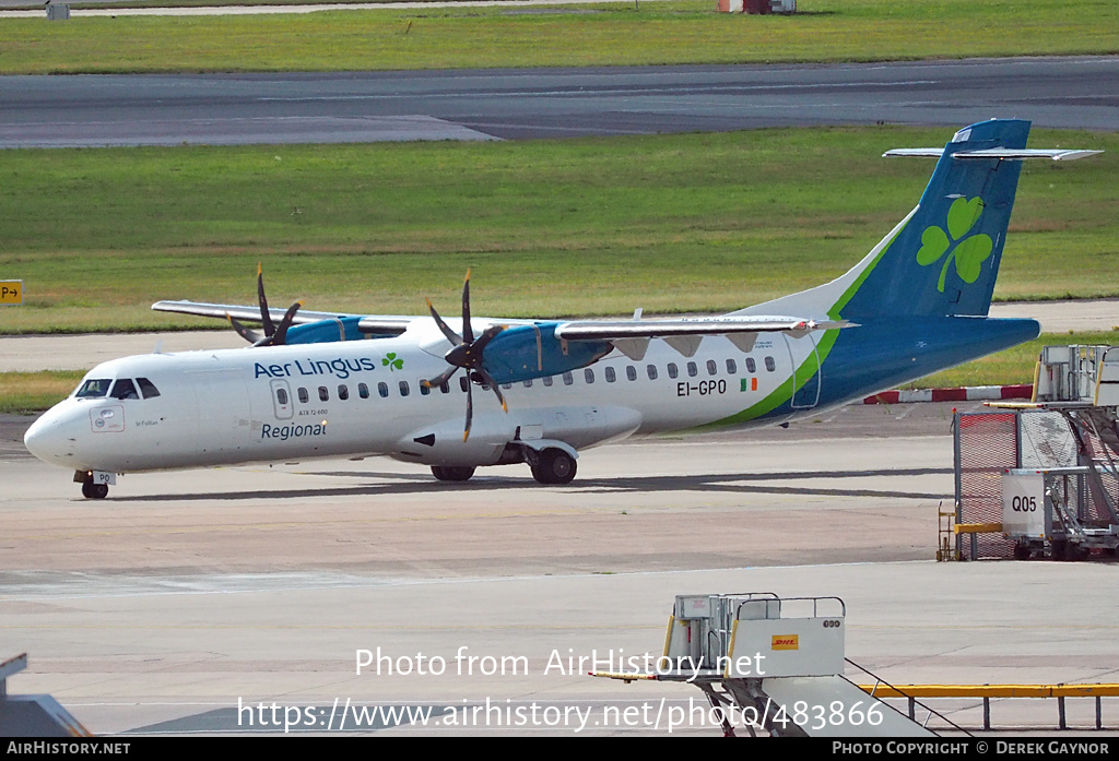 Aircraft Photo of EI-GPO | ATR ATR-72-600 (ATR-72-212A) | Aer Lingus Regional | AirHistory.net #483866