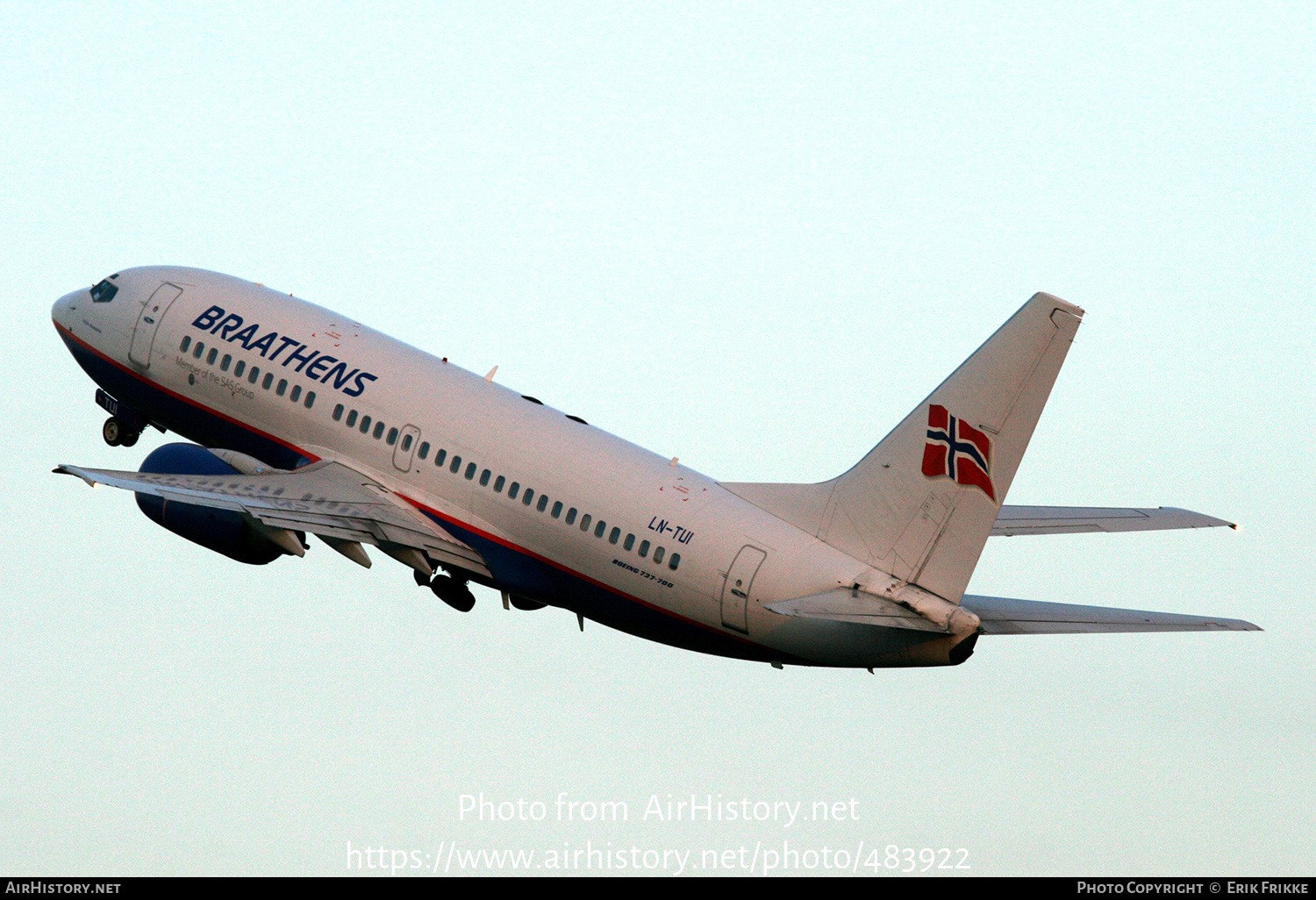 Aircraft Photo of LN-TUI | Boeing 737-705 | Braathens | AirHistory.net #483922