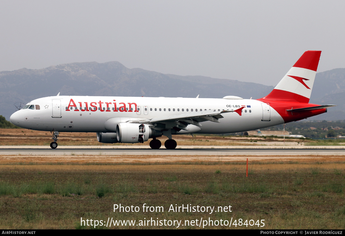 Aircraft Photo of OE-LBS | Airbus A320-214 | Austrian Airlines | AirHistory.net #484045