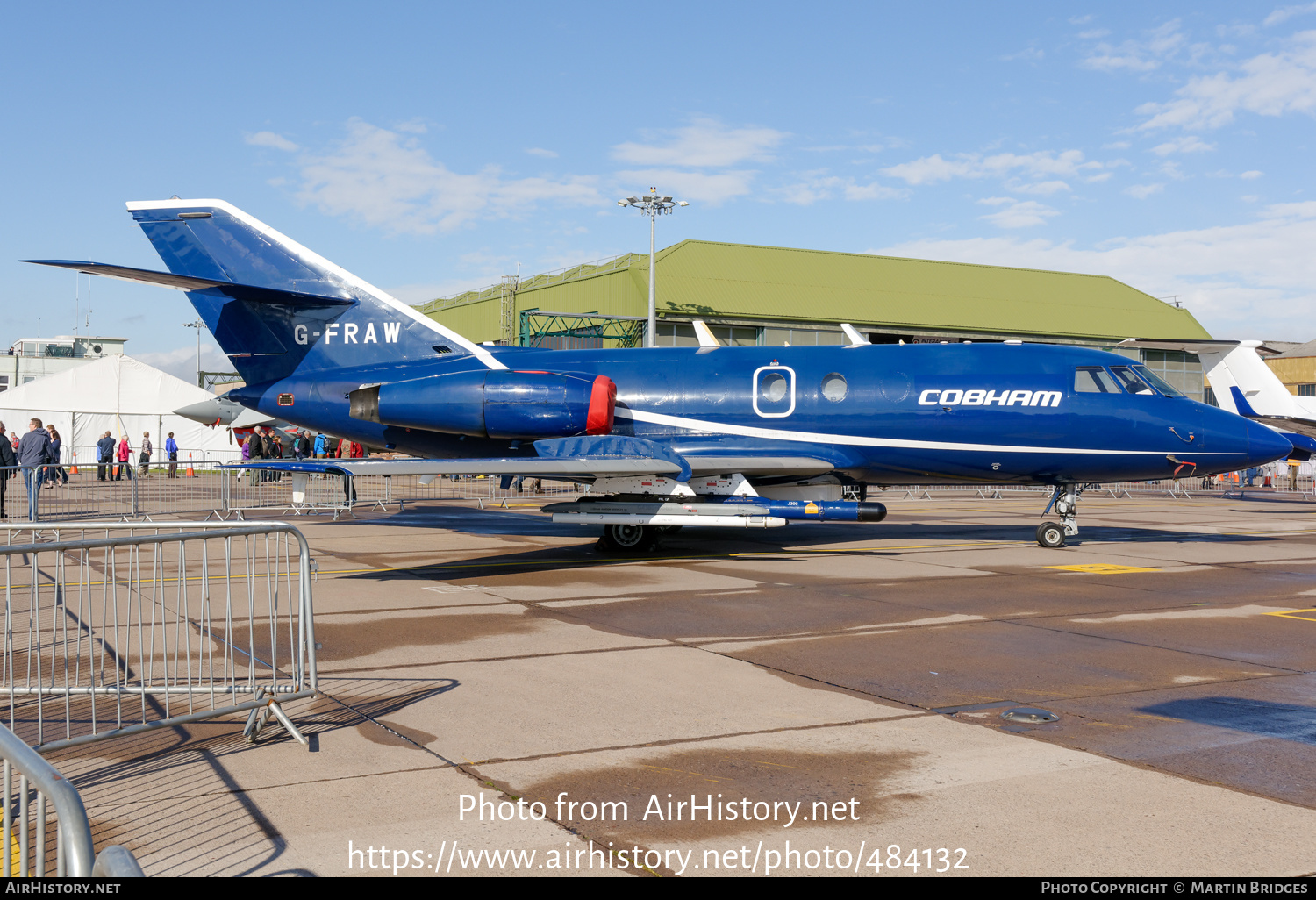 Aircraft Photo of G-FRAW | Dassault Falcon 20ECM | Cobham Aviation Services | AirHistory.net #484132