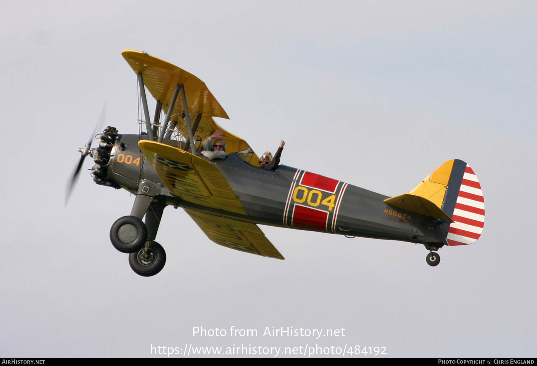 Aircraft Photo of N66004 | Stearman N2S-3 Kaydet (B75N1) | Commemorative Air Force | AirHistory.net #484192