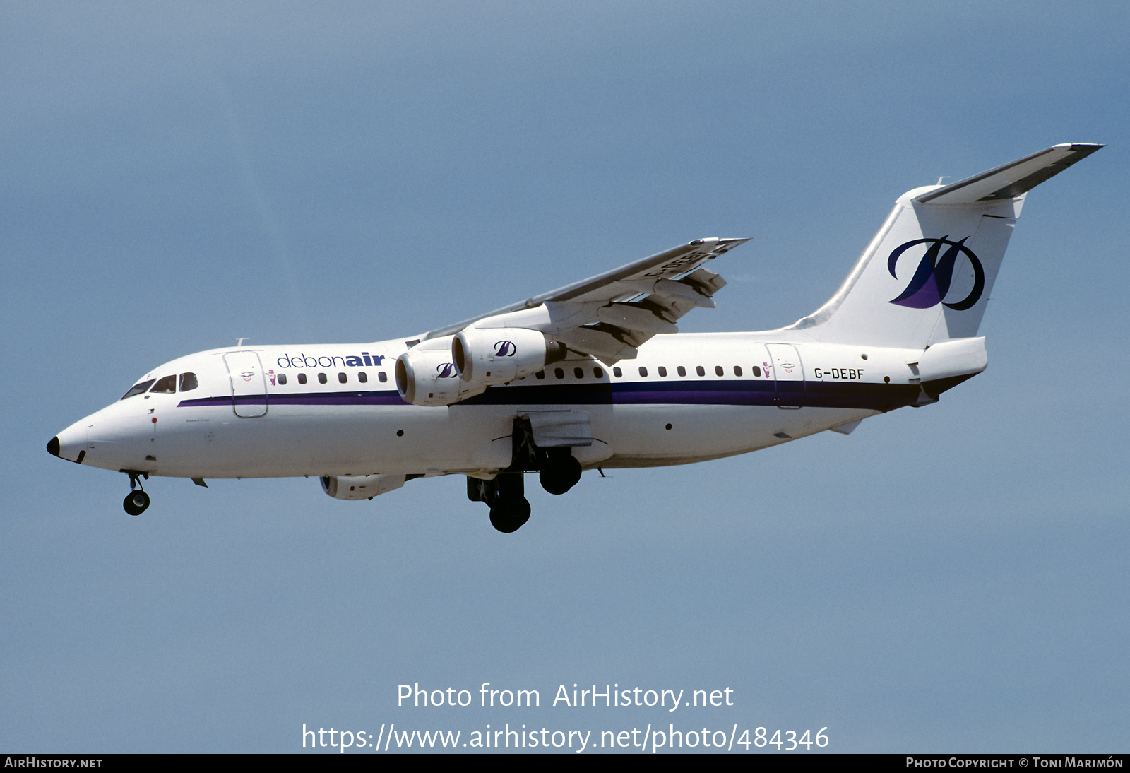 Aircraft Photo of G-DEBF | British Aerospace BAe-146-200 | Debonair Airways | AirHistory.net #484346