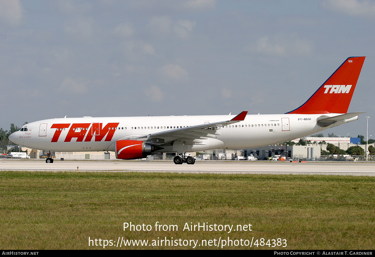 Aircraft Photo of PT-MVH | Airbus A330-203 | TAM Linhas Aéreas | AirHistory.net #484383