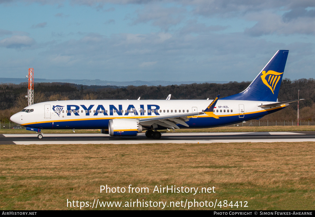 Aircraft Photo of SP-RZL | Boeing 737-8200 Max 200 | Ryanair | AirHistory.net #484412