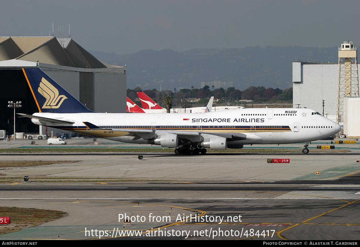 Aircraft Photo of 9V-SPE | Boeing 747-412 | Singapore Airlines | AirHistory.net #484417