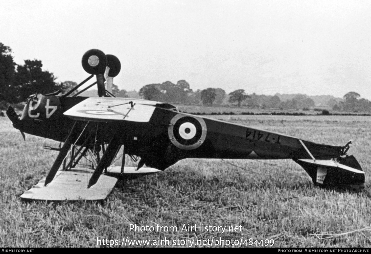 Aircraft Photo of T7414 | De Havilland D.H. 82A Tiger Moth T2 | UK - Air Force | AirHistory.net #484499