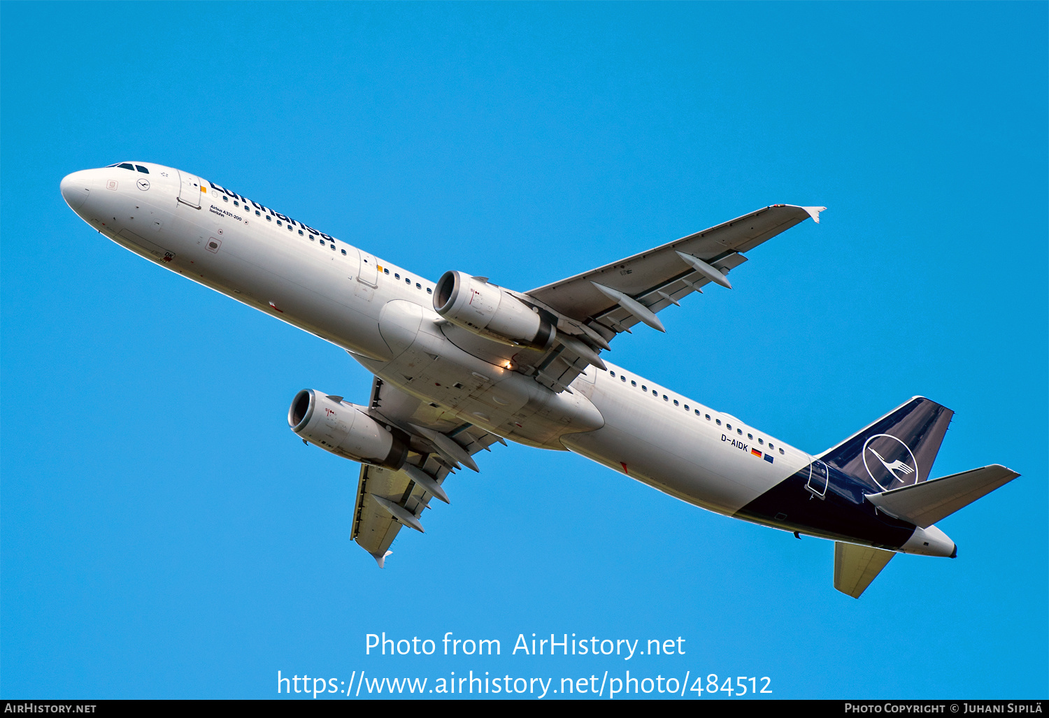 Aircraft Photo of D-AIDK | Airbus A321-231 | Lufthansa | AirHistory.net #484512