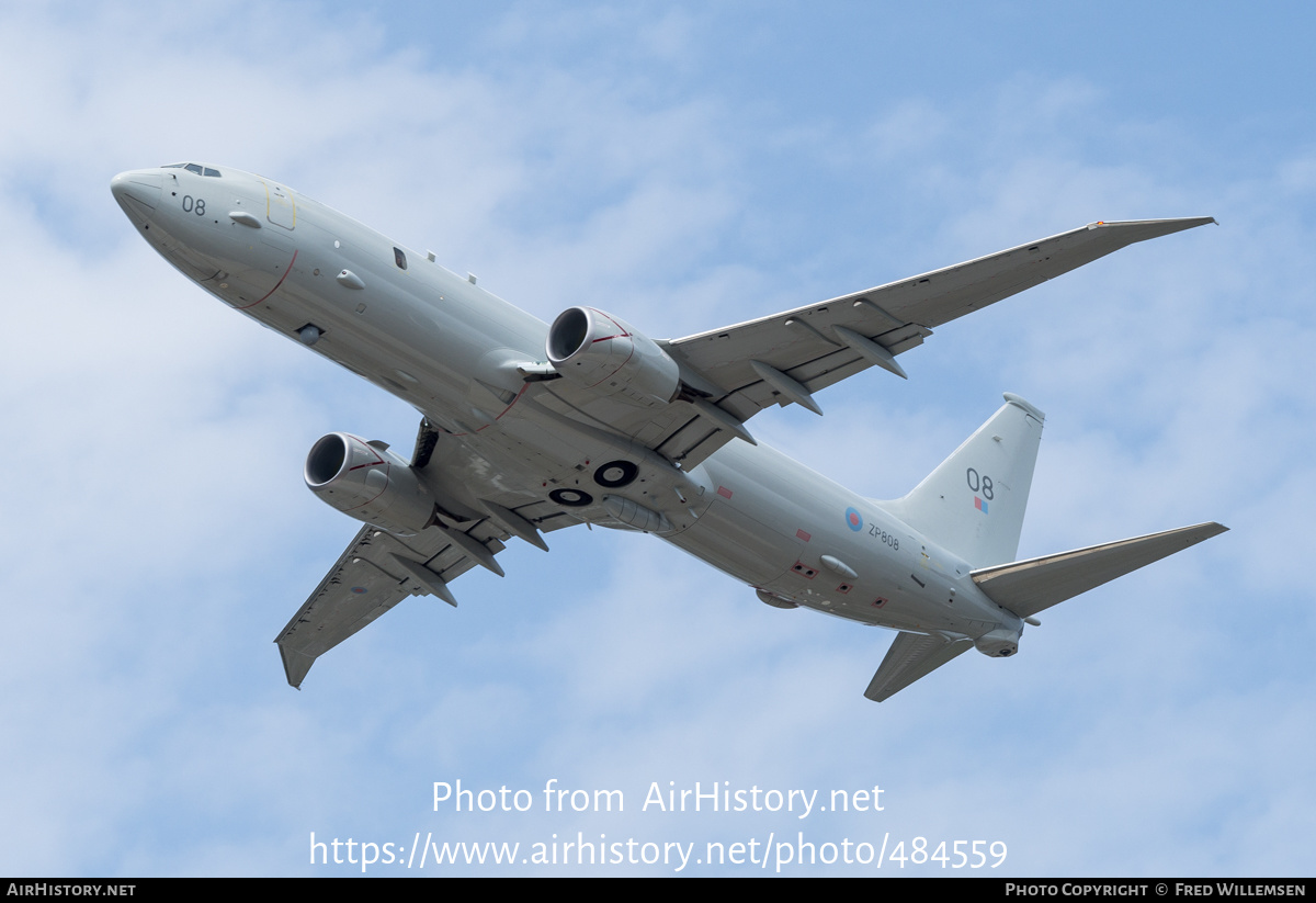 Aircraft Photo of ZP808 | Boeing P-8A Poseidon MRA1 | UK - Air Force | AirHistory.net #484559