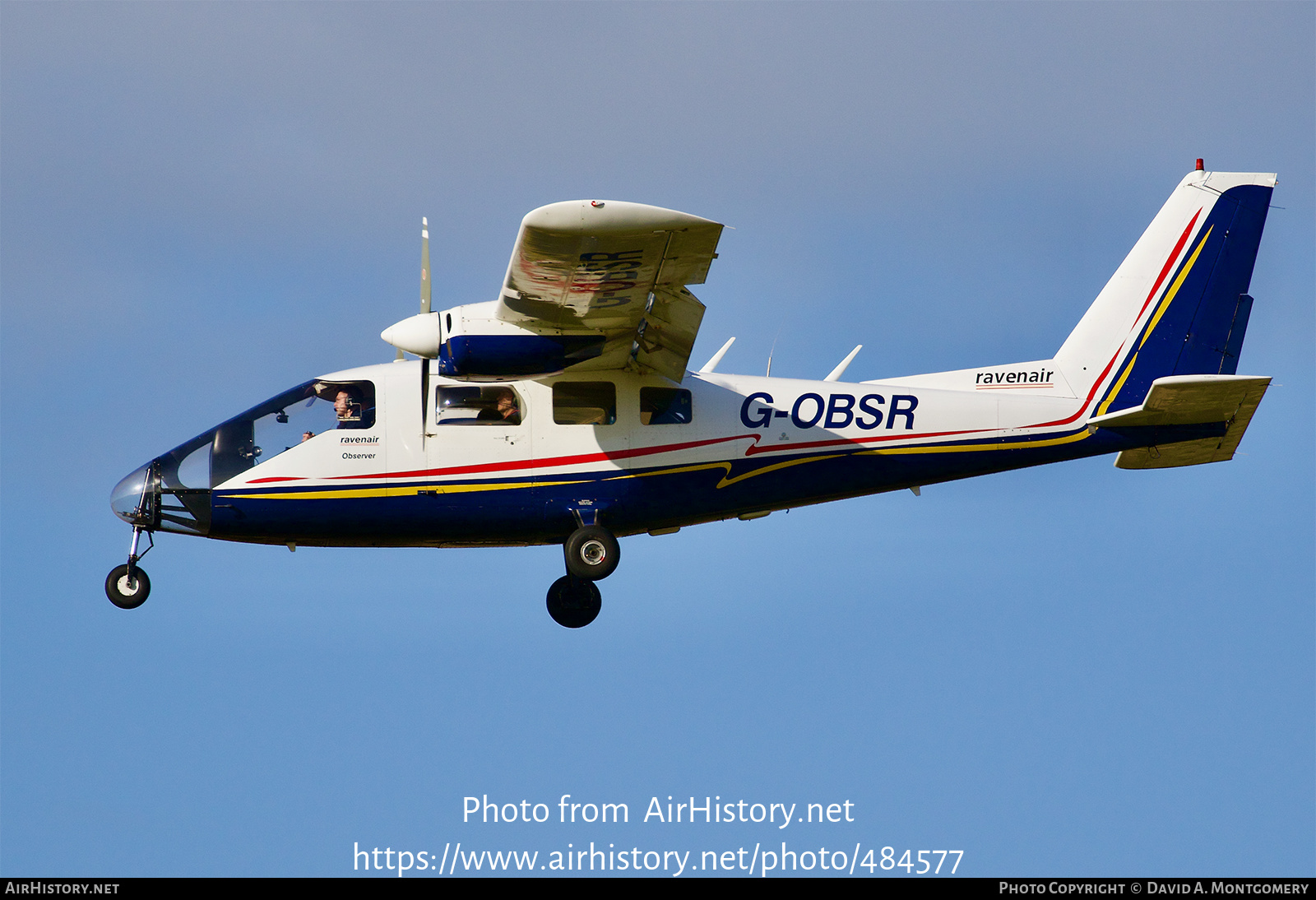 Aircraft Photo of G-OBSR | Partenavia P-68 Observer | Ravenair | AirHistory.net #484577