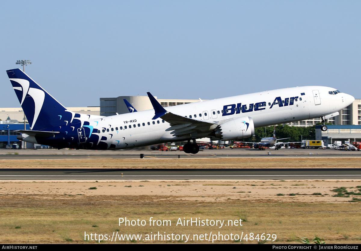 Aircraft Photo of YR-MXD | Boeing 737-8 Max 8 | Blue Air | AirHistory.net #484629