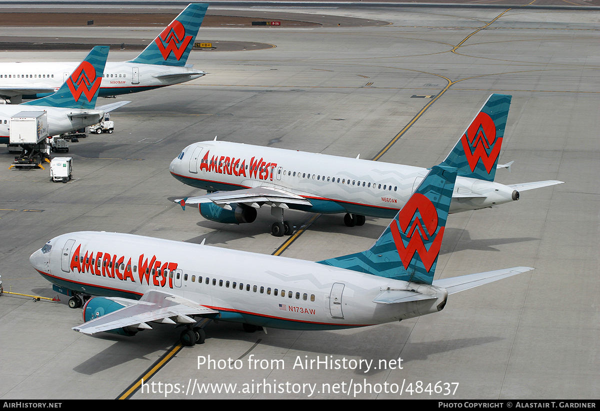 Aircraft Photo of N173AW | Boeing 737-33A | America West Airlines | AirHistory.net #484637