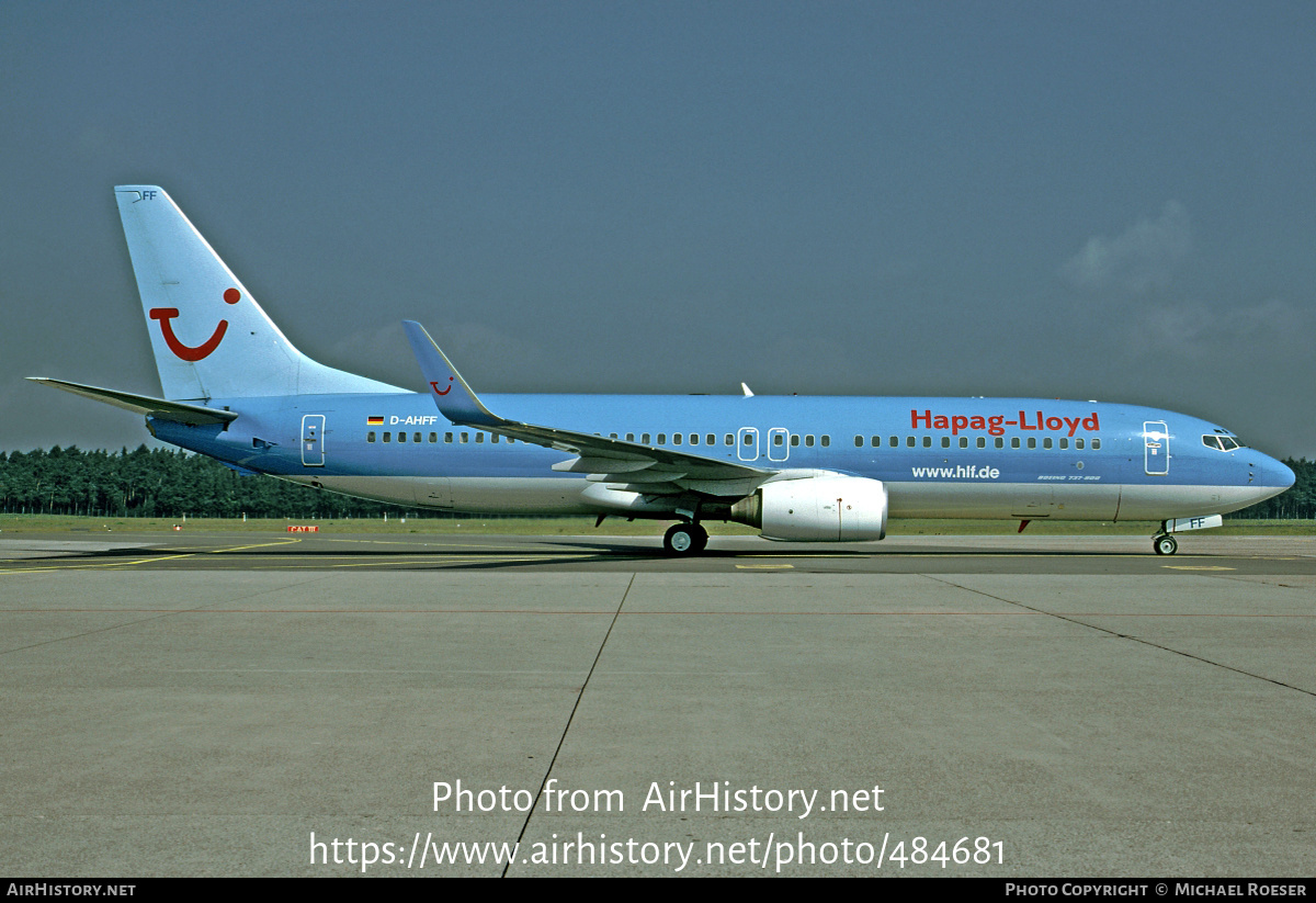 Aircraft Photo of D-AHFF | Boeing 737-8K5 | Hapag-Lloyd | AirHistory.net #484681