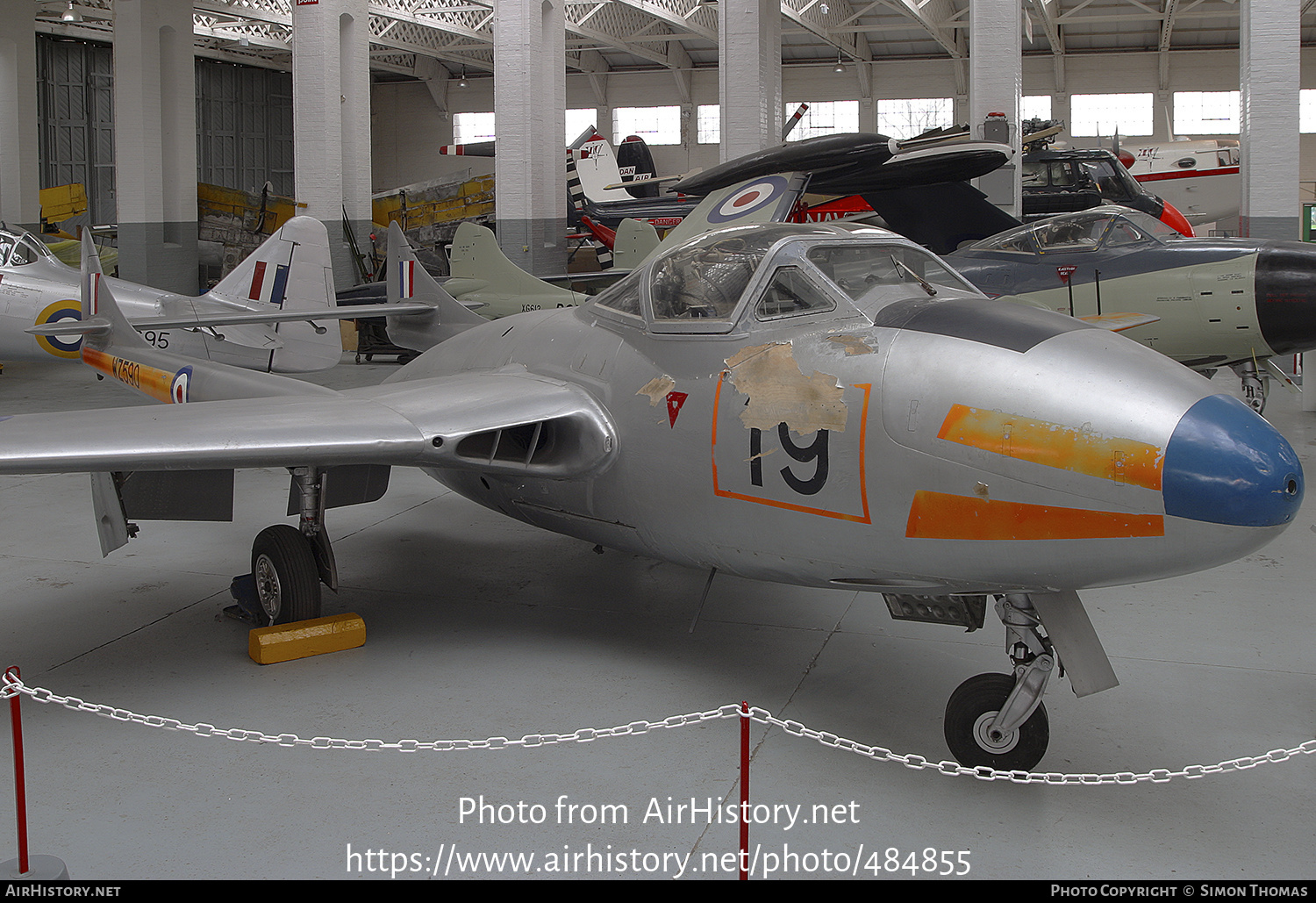 Aircraft Photo of WZ590 | De Havilland D.H. 115 Vampire T11 | UK - Air Force | AirHistory.net #484855