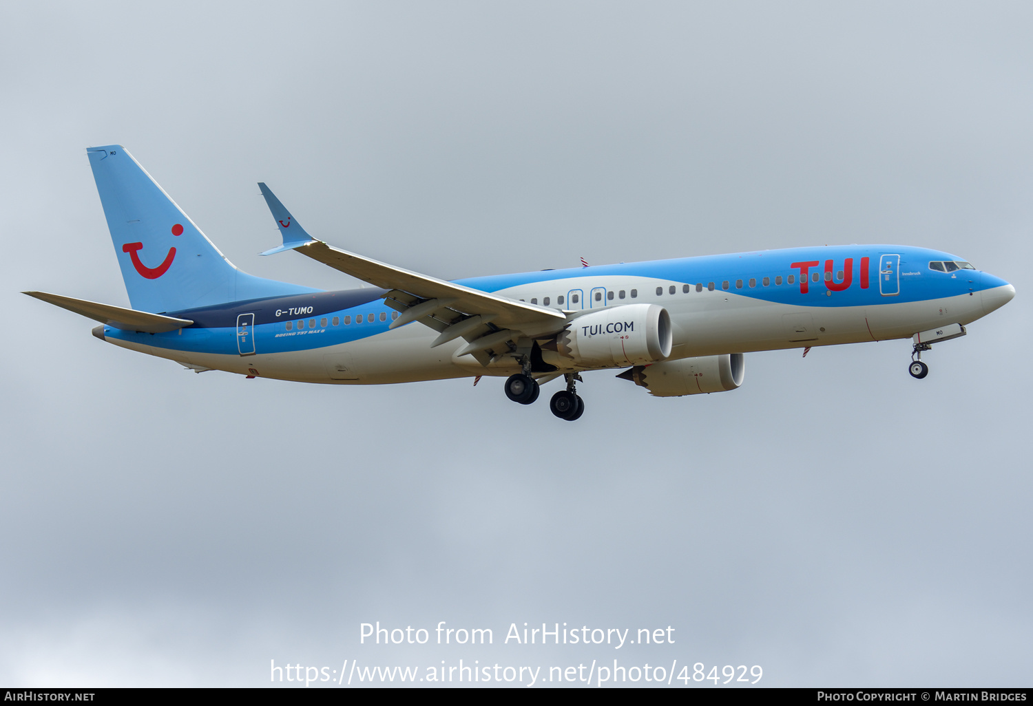 Aircraft Photo of G-TUMO | Boeing 737-8 Max 8 | TUI | AirHistory.net #484929