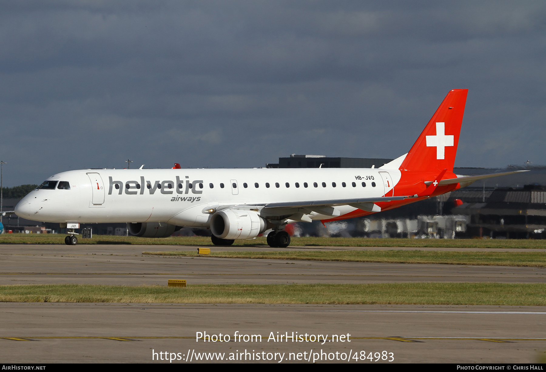 Aircraft Photo of HB-JVO | Embraer 190LR (ERJ-190-100LR) | Helvetic Airways | AirHistory.net #484983