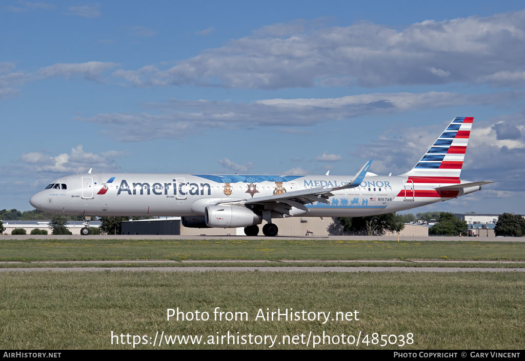 Aircraft Photo of N167AN | Airbus A321-231 | American Airlines | AirHistory.net #485038