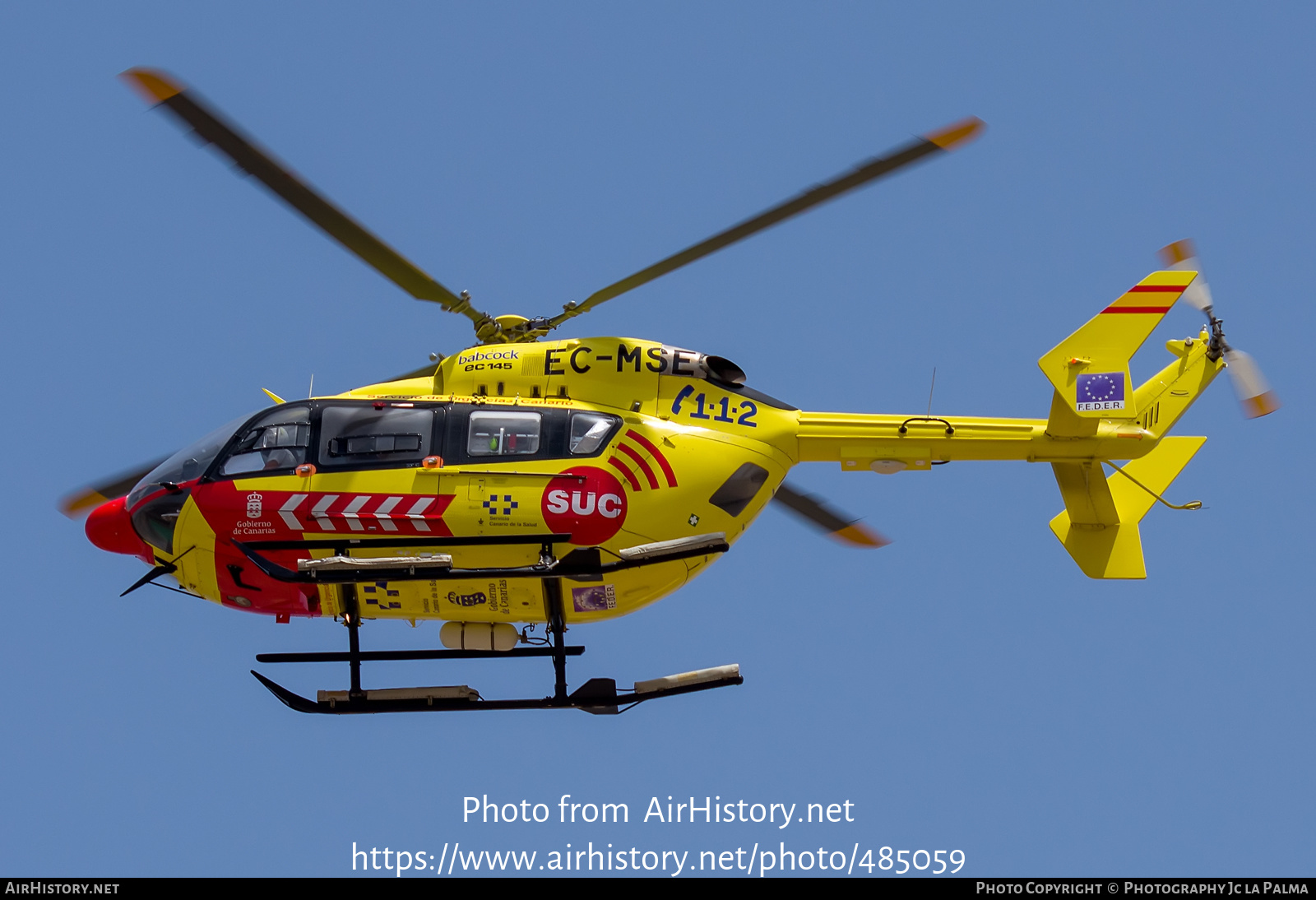 Aircraft Photo of EC-MSE | Eurocopter-Kawasaki BK-117/EC-145 | Servicio de Urgencias Canario - SUC | AirHistory.net #485059