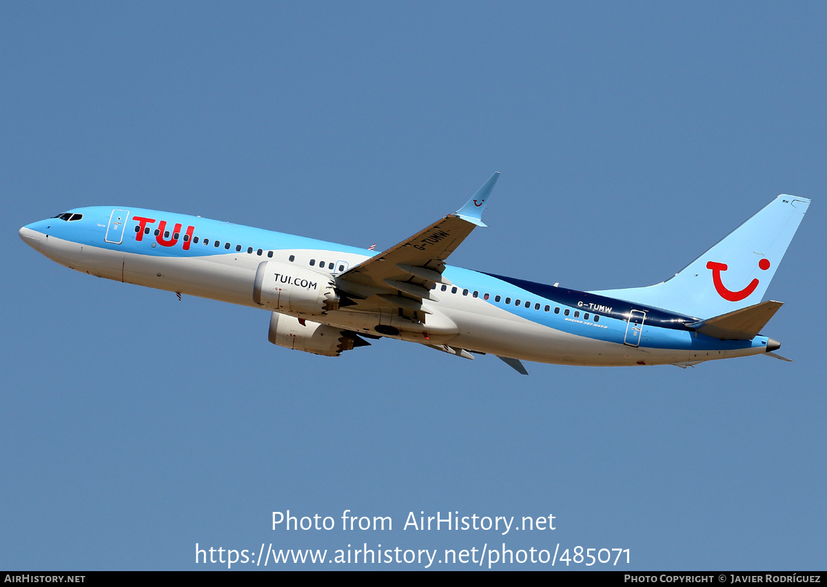 Aircraft Photo of G-TUMW | Boeing 737-8 Max 8 | TUI | AirHistory.net #485071