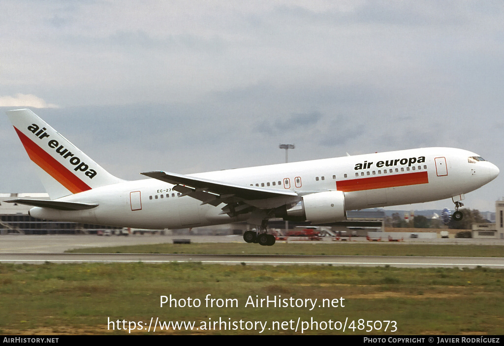 Aircraft Photo of EC-276 | Boeing 767-204(ER) | Air Europa | AirHistory.net #485073