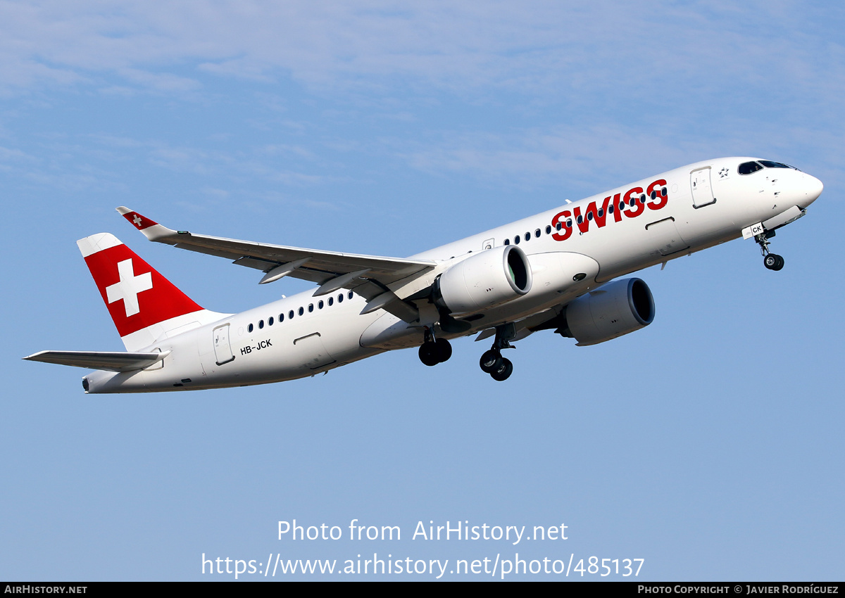 Aircraft Photo of HB-JCK | Bombardier CSeries CS300 (BD-500-1A11) | Swiss International Air Lines | AirHistory.net #485137