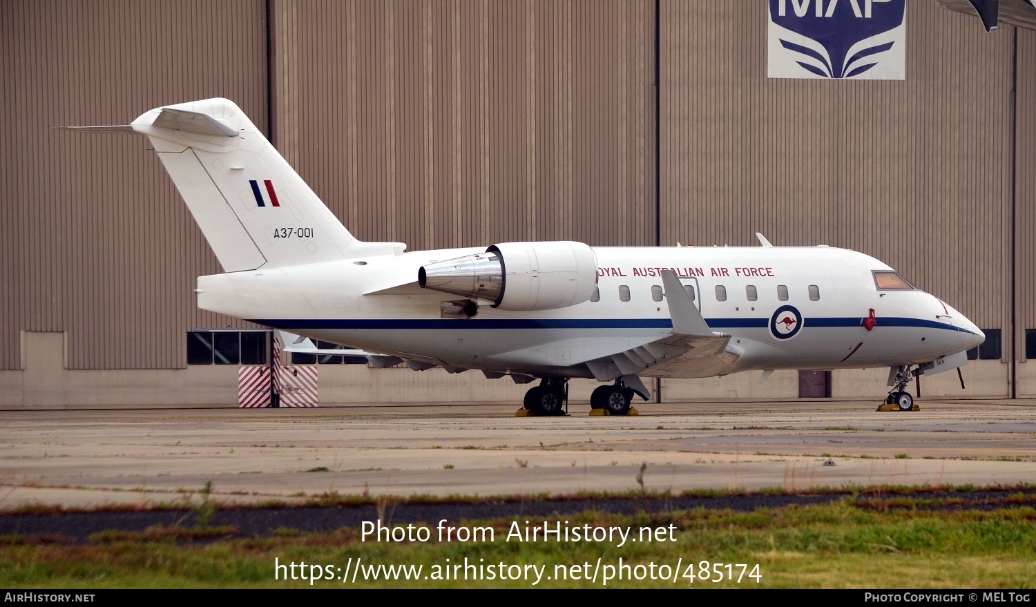 Aircraft Photo of A37-001 | Bombardier Challenger 604 (CL-600-2B16) | Australia - Air Force | AirHistory.net #485174