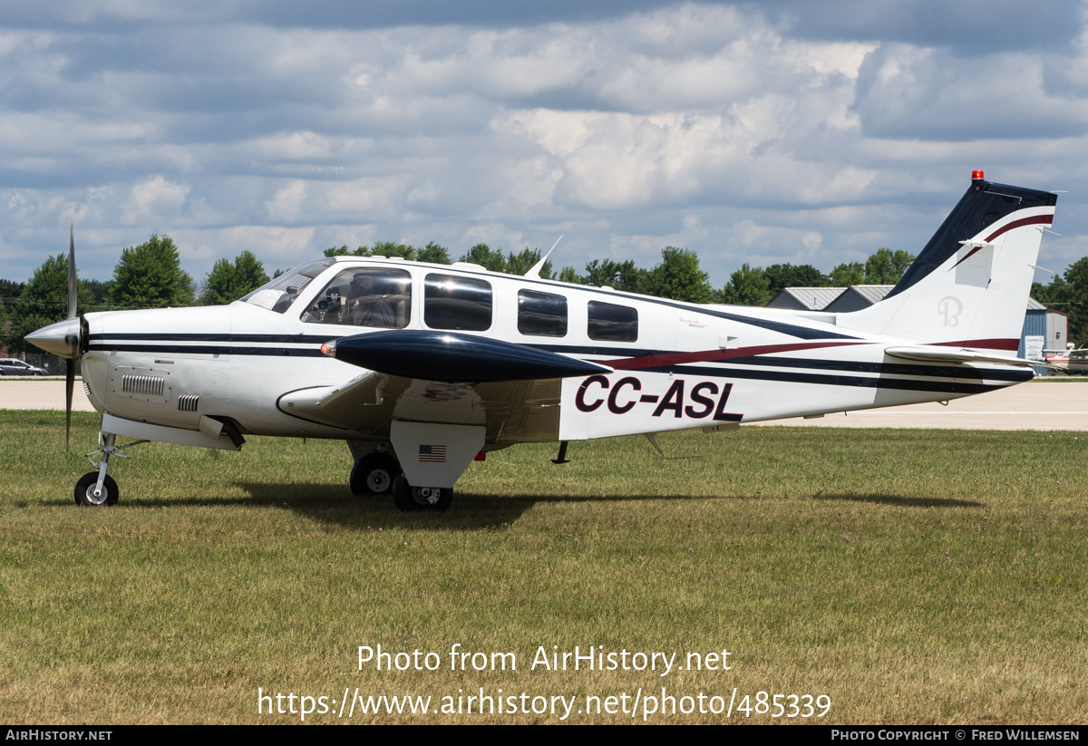 Aircraft Photo of CC-ASL | Beechcraft G36 Bonanza | AirHistory.net #485339