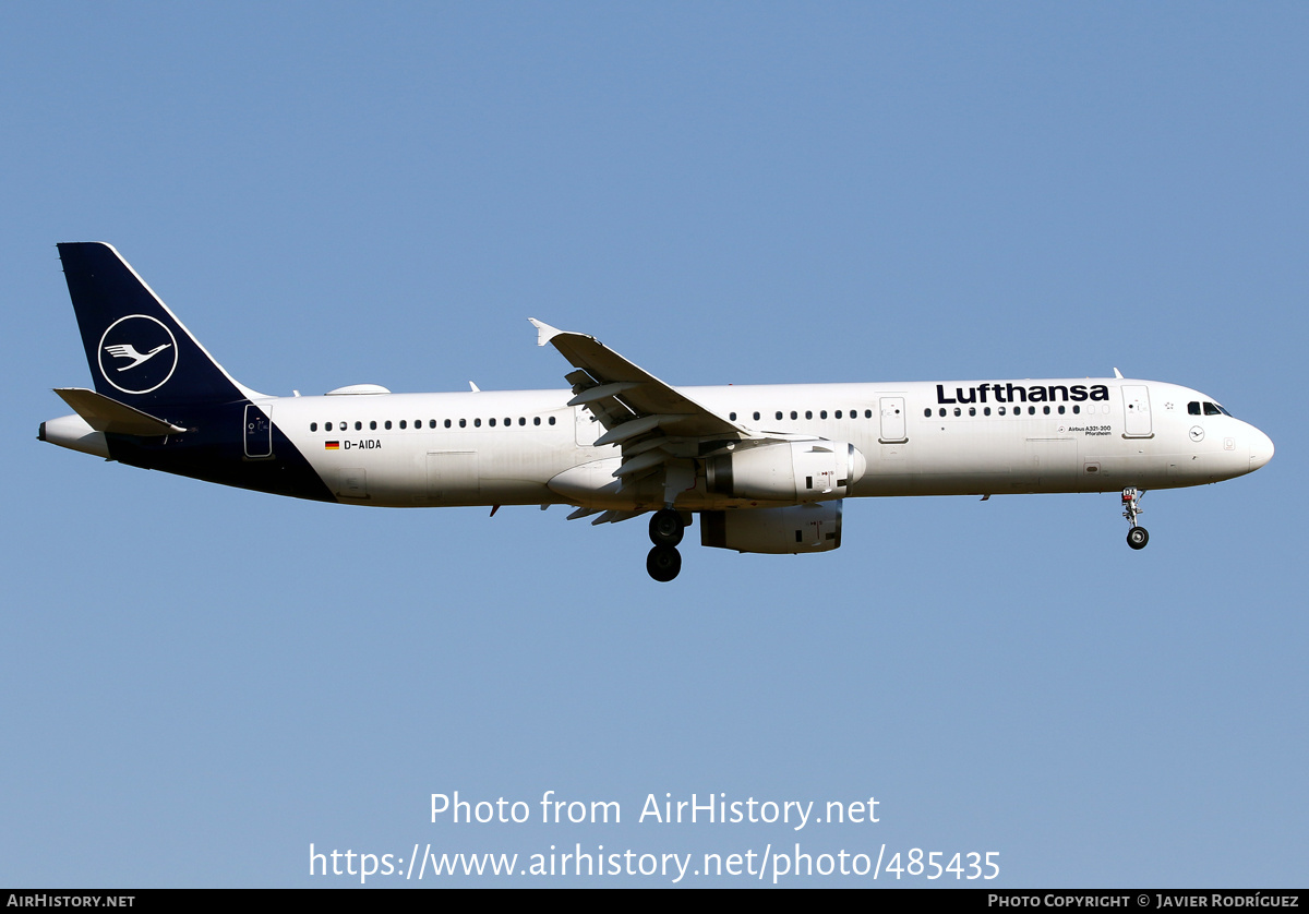 Aircraft Photo of D-AIDA | Airbus A321-231 | Lufthansa | AirHistory.net #485435