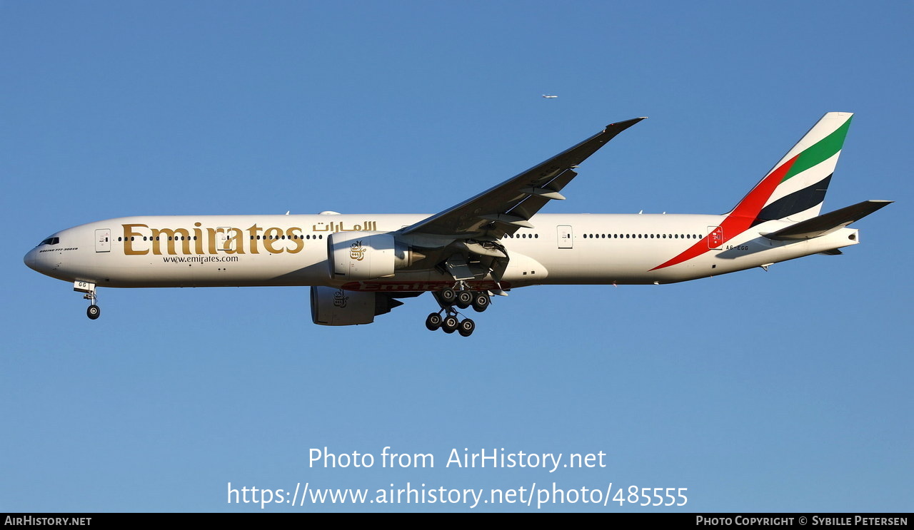 Aircraft Photo of A6-EGG | Boeing 777-31H/ER | Emirates | AirHistory.net #485555