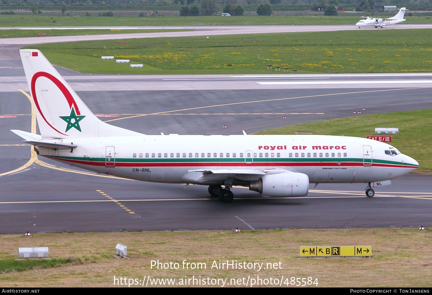 Aircraft Photo of CN-RNL | Boeing 737-7B6 | Royal Air Maroc - RAM | AirHistory.net #485584