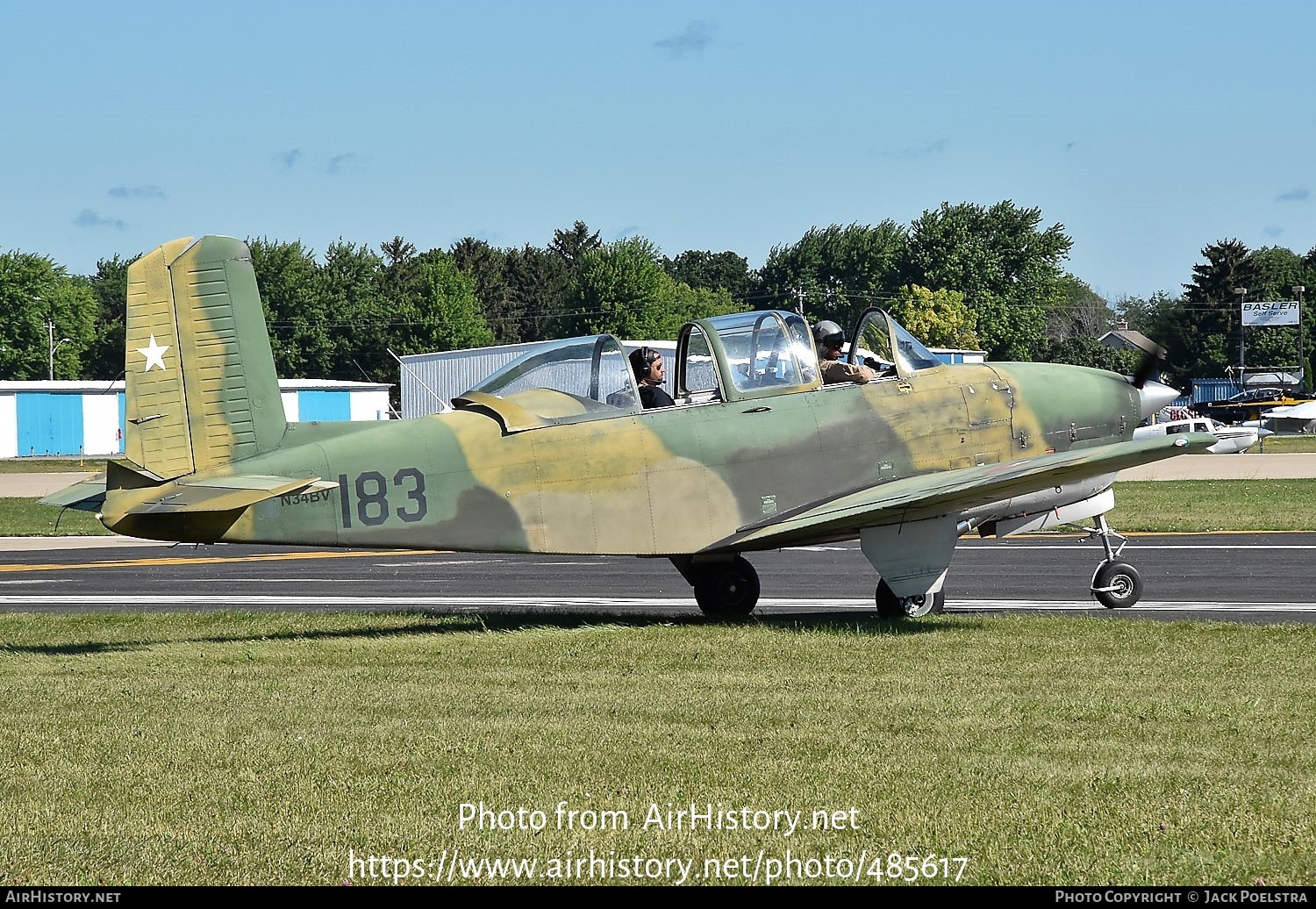 Aircraft Photo of N34BV / 183 | Beech T-34A Mentor | Chile - Air Force | AirHistory.net #485617