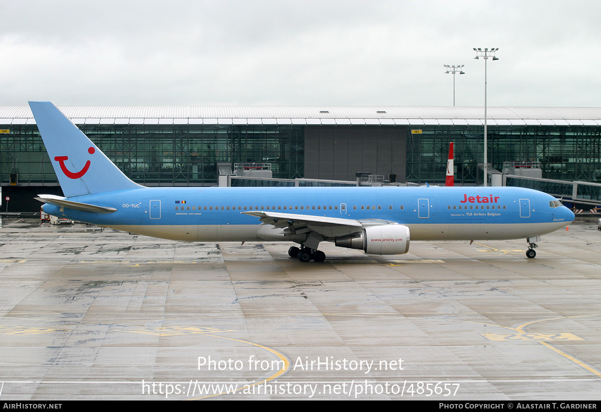 Aircraft Photo of OO-TUC | Boeing 767-341/ER | Jetair | AirHistory.net #485657