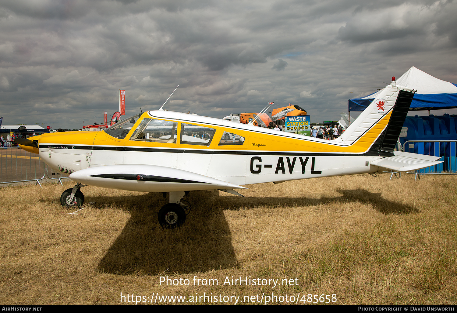 Aircraft Photo of G-AVYL | Piper PA-28-180 Cherokee D | Gryphon Aero Club | AirHistory.net #485658