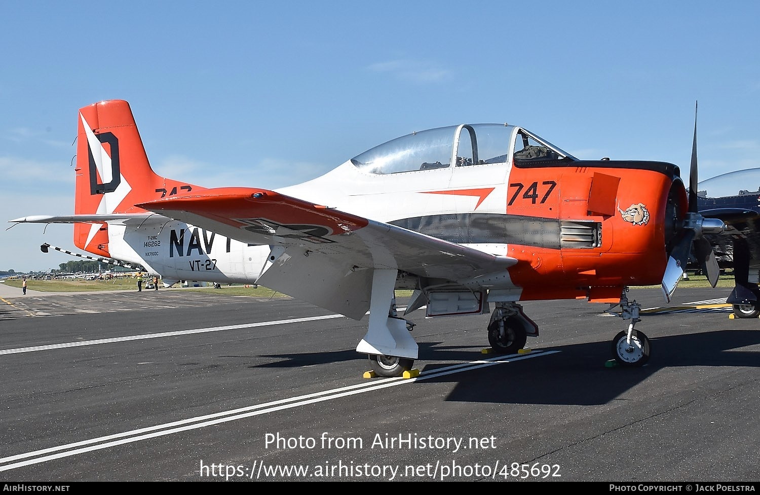 Aircraft Photo of N7160C / 146262 | North American T-28C Trojan | USA - Navy | AirHistory.net #485692