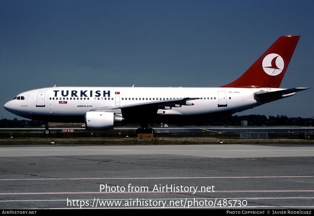 Aircraft Photo of TC-JCU | Airbus A310-203 | Turkish Airlines | AirHistory.net #485730