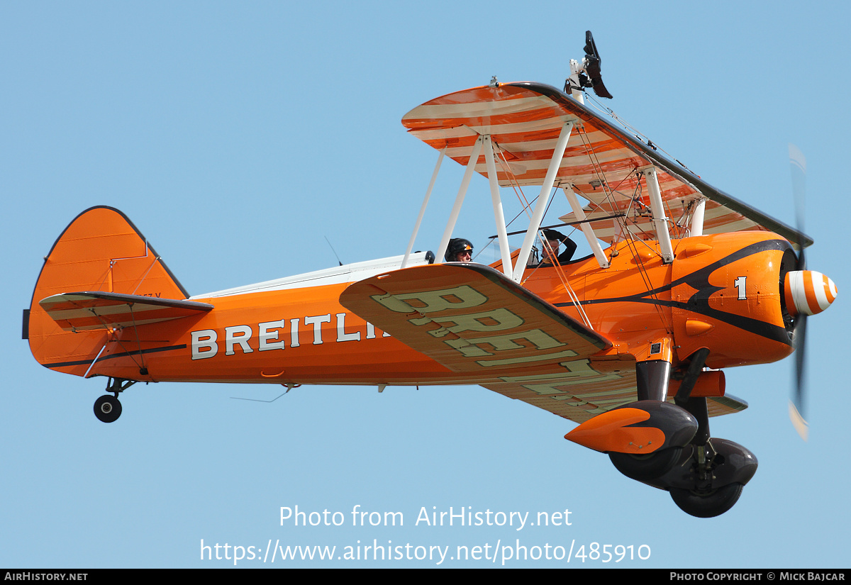 Aircraft Photo of N5057V | Boeing PT-13D Kaydet (E75) | Breitling | AirHistory.net #485910