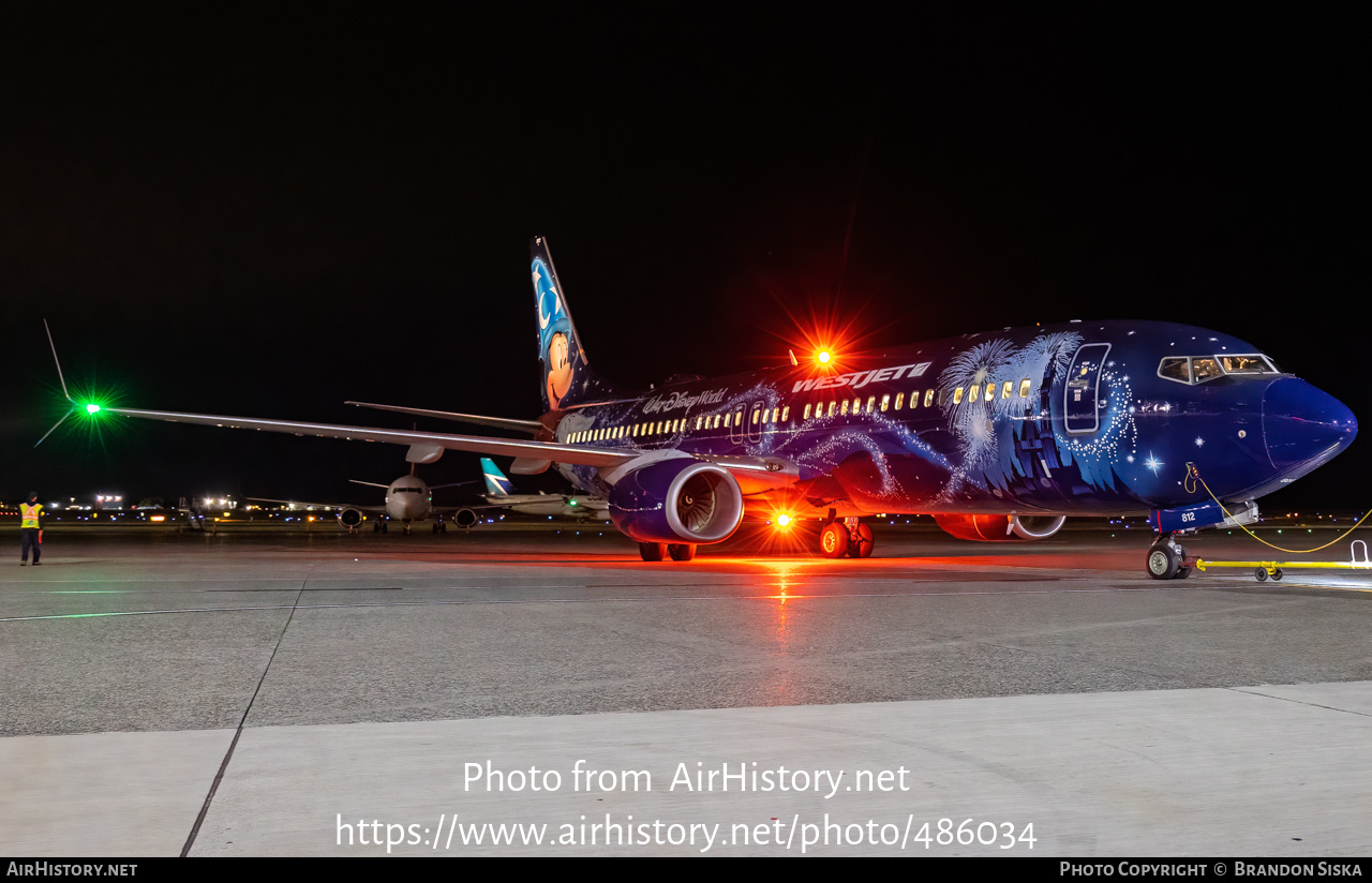 Aircraft Photo of C-GWSZ | Boeing 737-8CT | WestJet | AirHistory.net #486034