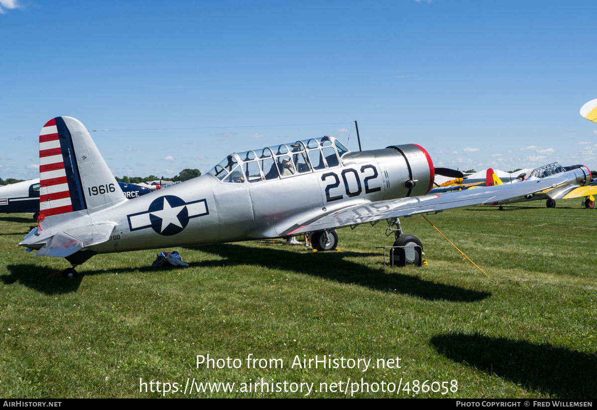 Aircraft Photo of N62700 / 19616 | Vultee BT-13A Valiant | USA - Army | AirHistory.net #486058