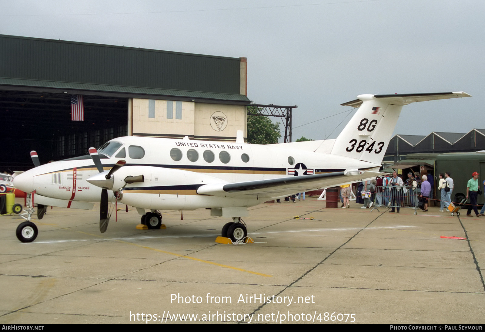 Aircraft Photo of 163843 / 3843 | Beech UC-12M Super King Air (B200C) | USA - Navy | AirHistory.net #486075