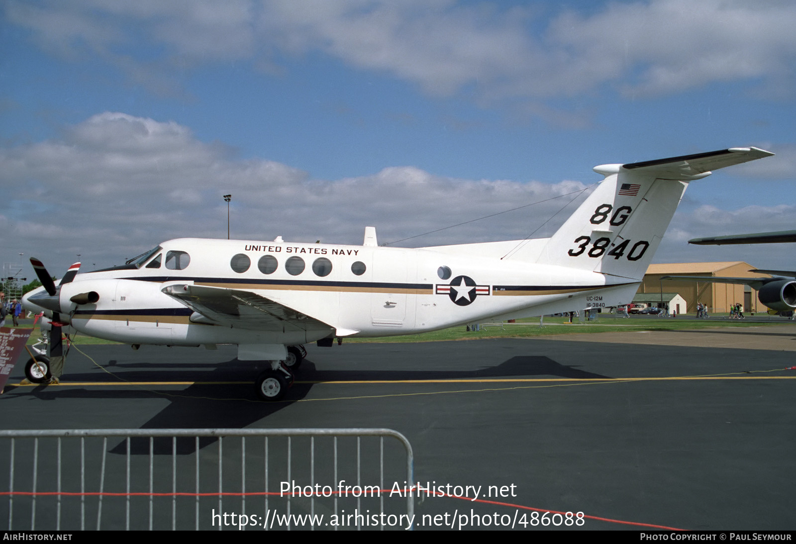 Aircraft Photo of 163840 / 3840 | Beech UC-12M Super King Air (B200C) | USA - Navy | AirHistory.net #486088