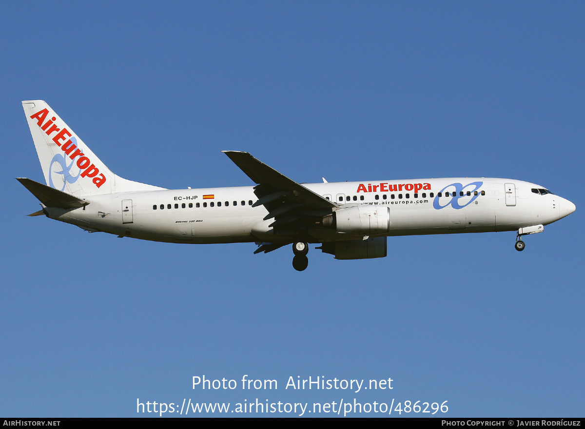 Aircraft Photo of EC-HJP | Boeing 737-85P | Air Europa | AirHistory.net #486296