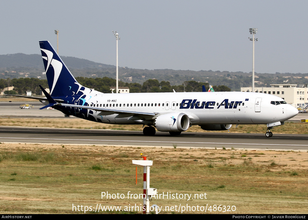 Aircraft Photo of YR-MXC | Boeing 737-8 Max 8 | Blue Air | AirHistory.net #486320