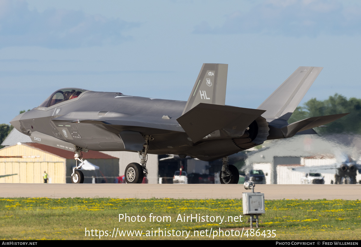 Aircraft Photo of 18-5453 | Lockheed Martin F-35A Lightning II | USA - Air Force | AirHistory.net #486435