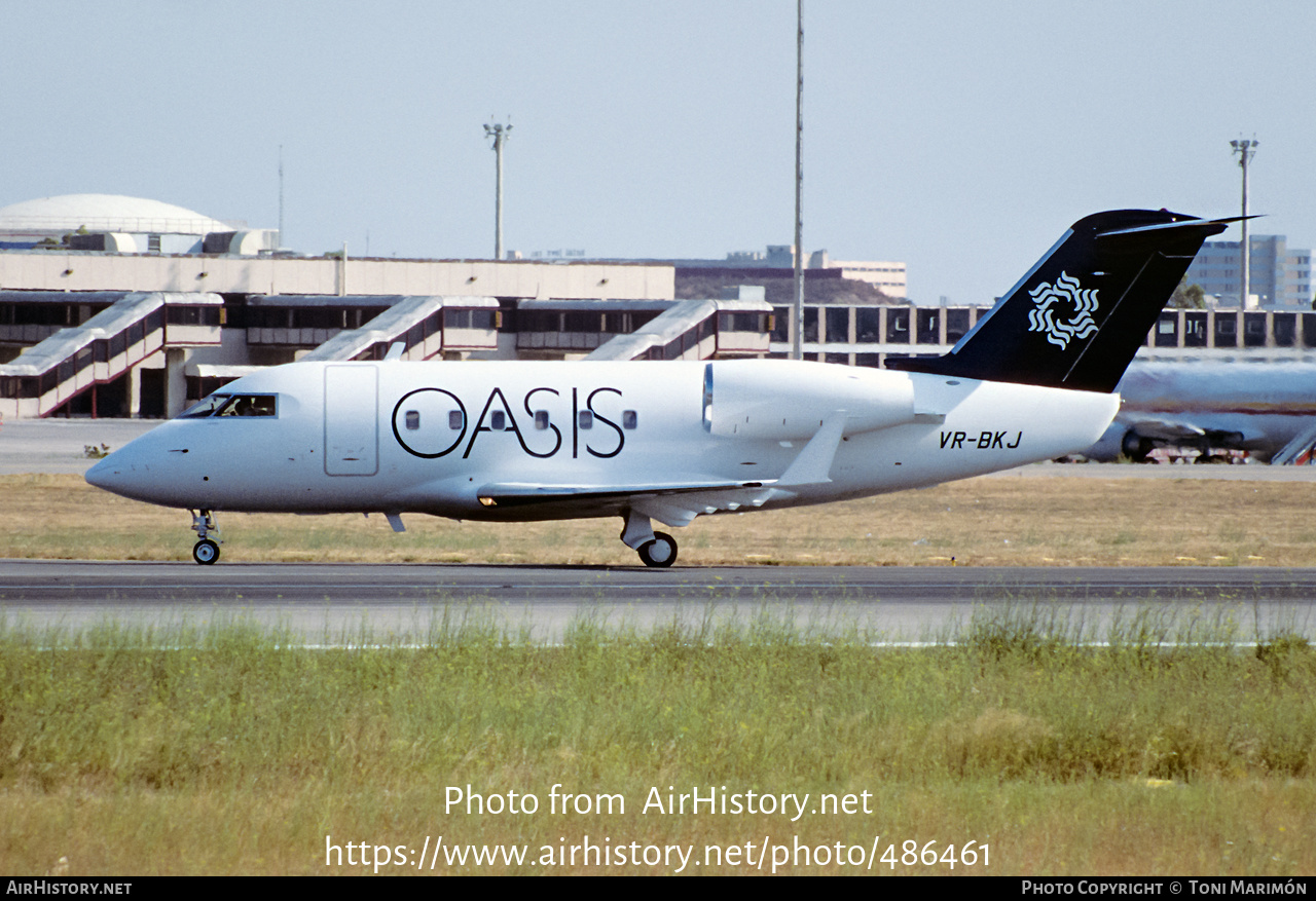 Aircraft Photo of VR-BKJ | Canadair Challenger 600S (CL-600-1A11) | Oasis International Airlines | AirHistory.net #486461